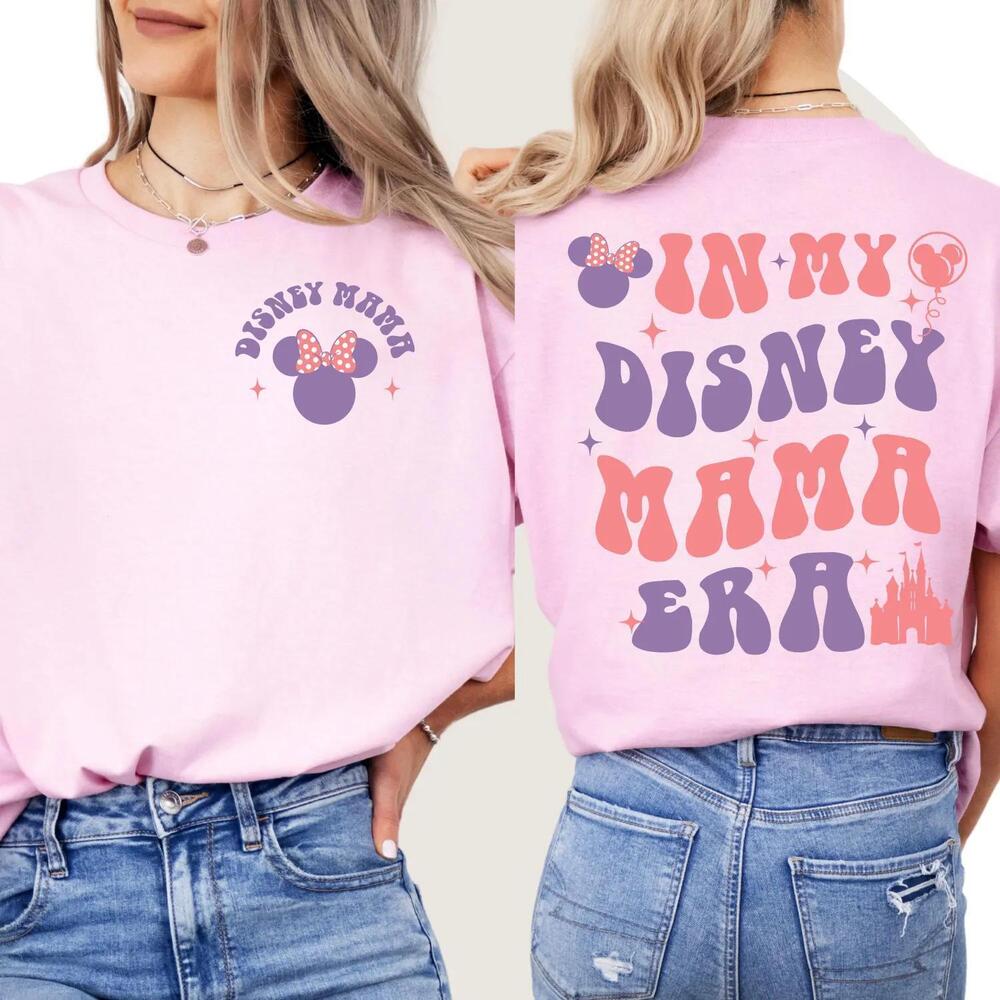 Disney Mama Shirt, Minnie Mouse Mom Tee, Gift For Mom, 2 Sided